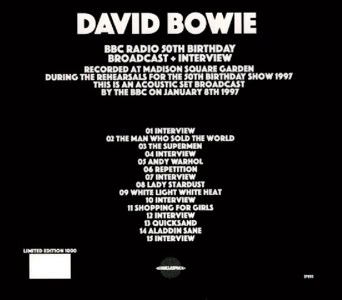 David Bowie bbc radio broadcast 1997 copy