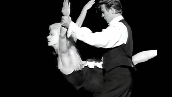 David Bowie performing at the Dominion Theatre ICA Benefit 1988