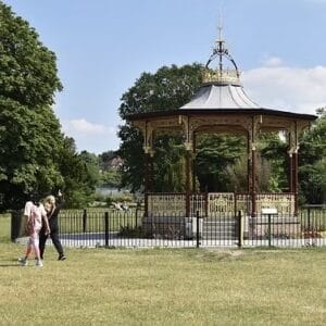 Beckenham Place Park bandstand where David Bowie performed in 1969