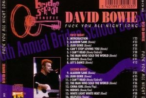 David Bowie 1996-10-19-20-Bridge Benefit Concert,Shoreline,