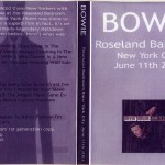 David bowie 2000-06-16 Bowie In Roseland–Live at The Roseland Ballroom,New York