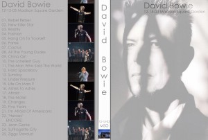 David Bowie 2003-12-15 MSG 2003-Madison Square Garden