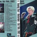David Bowie 2003-10-15 Rotterdam ,Ahoy Hall – I Got A Better Way – (Audience recording)