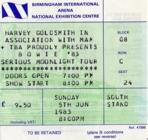 David Bowie 1983-06-05 Birmingham ,National Exhibition Centre (Off master , RAW) - SQ 8