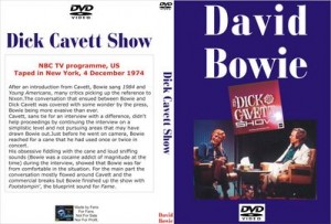 David Bowie 1974-12-04 ,New York City - Dick Cavett Show – NBC TV Programme,US,Taped in New York (31min)