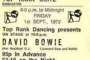 A ticket stub for the September 1972 concert