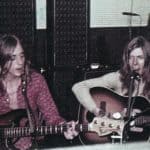 Mick “Woody” Woodmansey, back right, in the studio with Mick Ronson, left, and David Bowie