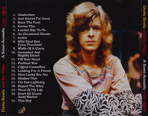  david bowie A Semi Acoustic Love Affair Tray