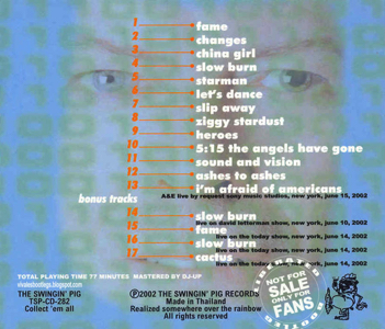 David Bowie 2002-06-15-Heathen in New York [TSP-282]Back
