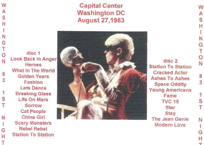  david-bowie-Washington 83 1st Night back