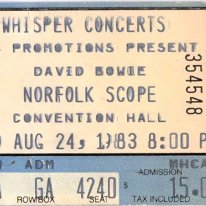 David Bowie 1983-08-24 Norfolk ,Scope Cultural and Convention Center (Remake) - SQ 8