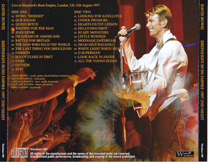  DAVID-BOWIE-Shepherds-Bush-2nd-Night-Rear-Cover 