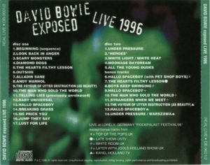 David Bowie 1996-06-22 St. Goarshausen ,Loreley ,Open Air Festival - Exposed Live 1996 -(Japanese Release) (SBD) - SQ 9