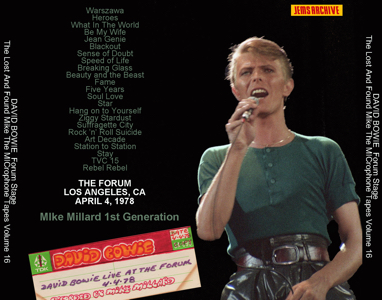 David Bowie 1978-04-04 LA MIllard BACK