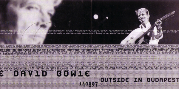 David Bowie [1997.08.14] Outside In Budapest (TABOO140897) - Insert Fold-1