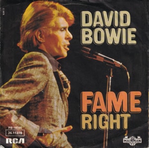 David Bowie Fame - Right (1975) estimated value € 7,00