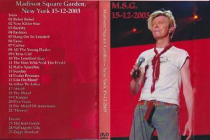 David Bowie 2003-12-15 New York City ,Madison Square Garden - M.S.G. 15-12-2003 -