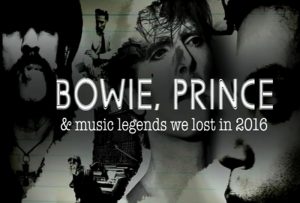 David Bowie Bowie,Prince and Music Legends we lost in 2016 (Sky Arts TV)