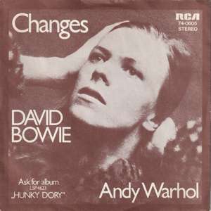 David Bowie Changes - Andy Warhol (1972 Germany) estimated value € 105,00