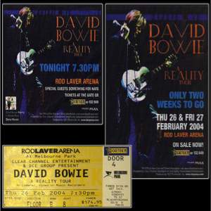 David Bowie 2004-02-26 Melbourne ,Rod Laver Arena - 1st Night - SQ 8,5