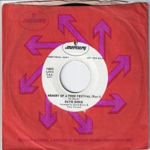 David Bowie Memory Of The Free Festival Part 1 & Part 2 (1970 USA promo) estimated value € ......