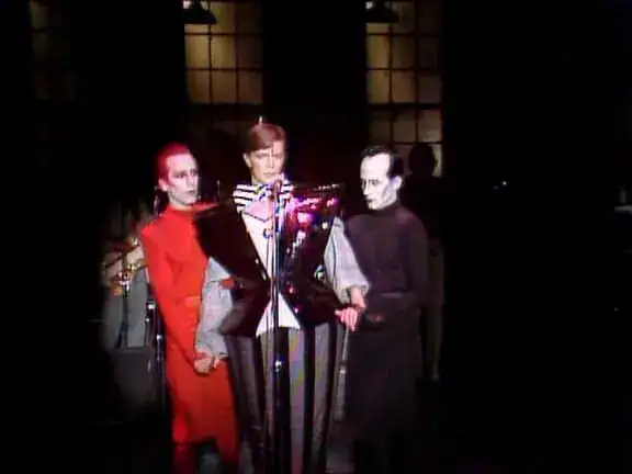 David Bowie with Klaus Nomi and Joey Arias on Saturday Night Live 1979
