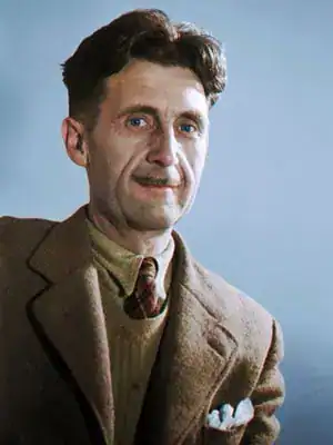 George Orwell, author of 1984, whose dystopian vision influenced David Bowie