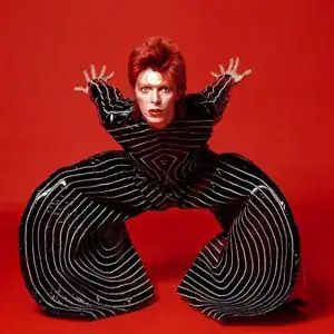 Kabuki theatre performer in traditional makeup and costume