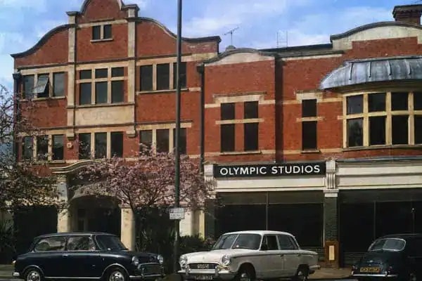 Olympic Studios London during the late 1960s where David Bowie recorded